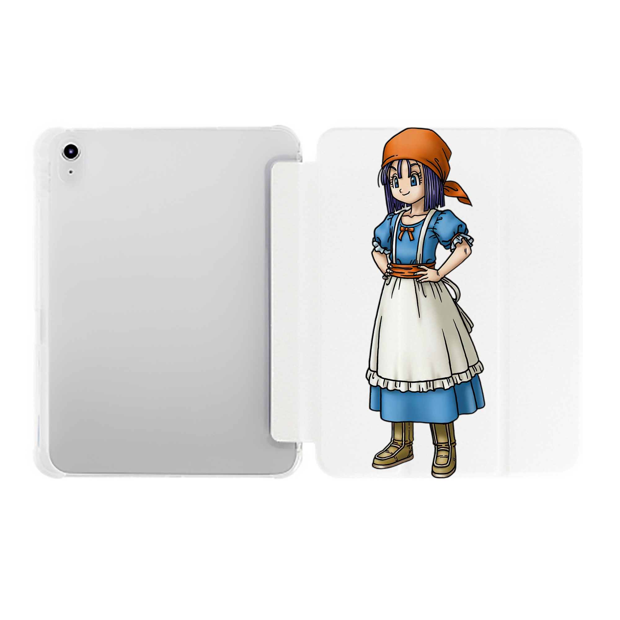 （画像用） ドラゴンクエスト Doragon Kuesuto Dragon Quest IPad ケース ペン収納付き 三つ折りスタンド PUレザー×シリコン 対応機種9.5/10.5/10.9インチ